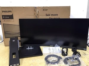 Philips Curved Monitor 34" HDMI USB-C, USB Hub 3440 x 1440 READ 346B1C/27 - Picture 1 of 4