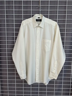 Camisa Versace Clásica V2 Abotonada Hombre Talla 39/176 o M/L Vintage Beige Cuello Foto 1 de 4