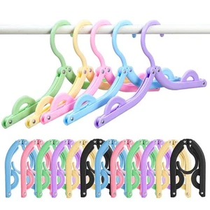 12pcs Travel Folding Hanger Household Multifunctional Portable Hanger - Imagen 1 de 7