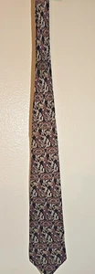 Cravatta Henry Grethel 100% seta uomo vintage - Foto 1 di 11