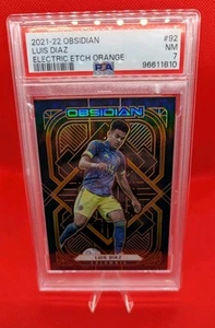 2021-22 Obsidian #92 Luis Díaz Electric Etch Orange /25 PSA 7 Jersey Number - Picture 1 of 2