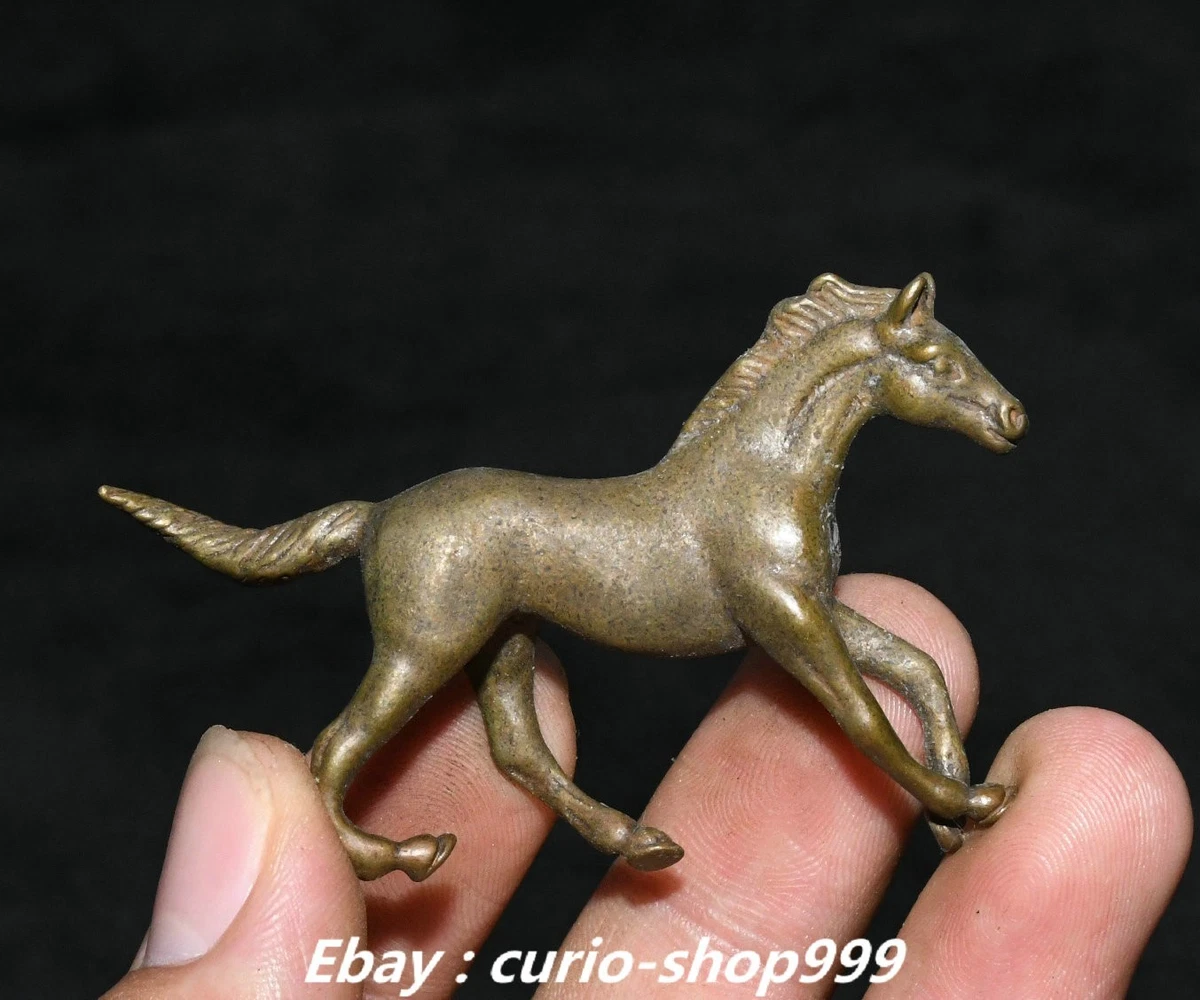 中国古董黄铜马摆件及半身像| eBay