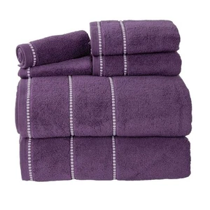 Lavish Home 6PC Towel Set - Cotton Bathroom Accessories with 2 Bath Towels, 2... - Picture 1 of 1