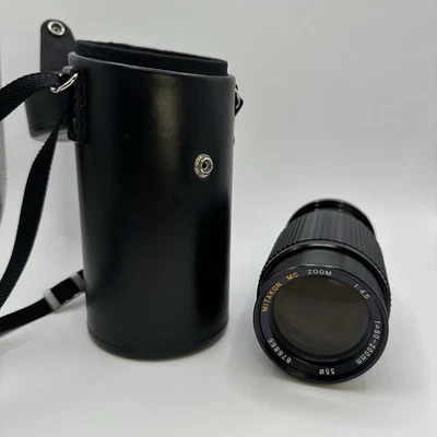 Mitakon MC Zoom Lens F =  80-200mm 55 876866 w/ Macro Camera With Carrying Case - Image 1 of 4