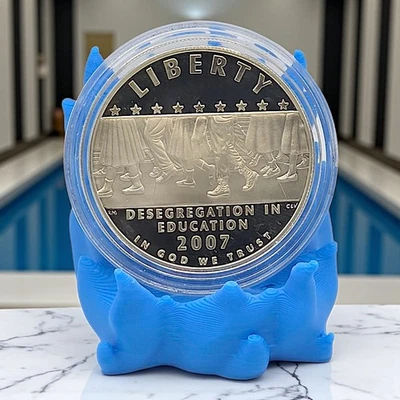 2007-P Little Rock Central High School Desegregation Proof Silver Dollar - Image 1 of 2