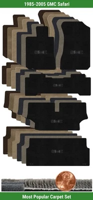 Juego de alfombrillas Ultimat personalizadas para GMC Safari 1985-2005 con logotipo (5 piezas) #RAT Foto 1 de 4