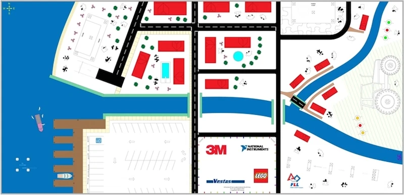 FIRST LEGO league Challenge Mat - Image 1 of 1
