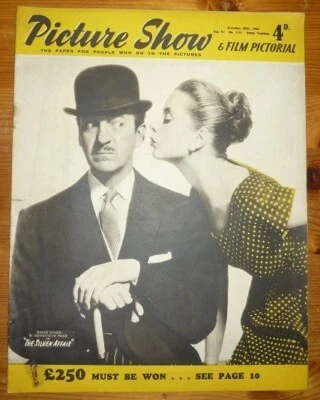 PICTURE SHOW Vol 67 No 1751 20TH OCT 1956 DAVID NIVEN GENEVIEVE PAGE FRONT COVER - Image 1 of 4