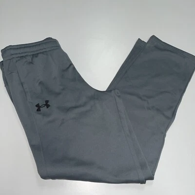 New Under Armour Big Boys fleece Pants Gray YXL Defects-refer to close up photos - Image 1 of 4