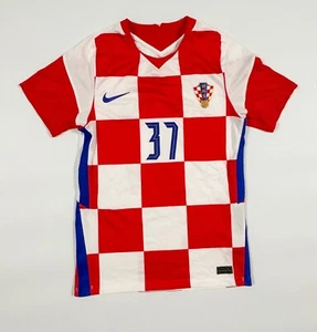 CROATIA NATIONAL TEAM NT 2020/2021 HOME NIKE SHIRT JERSEY #37 SIZE S  "DEFECT" - Picture 1 of 12