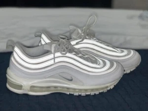 Women’s size 10, Men’s 8.5 - Nike Air Max 97 Triple White Wolf Gray - Picture 1 of 5