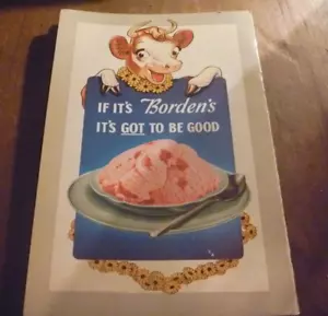 Vintage Borden's Advertising Menu Cover - Picture 1 of 7