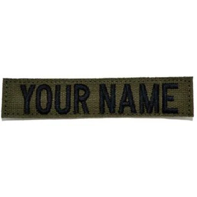 Cinta con nombre de correas de nailon/algodón personalizada - Olive Drab Foto 1 de 2