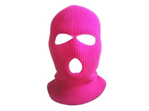 Face Ski Mask Neon Pink Balaclava Outdoor Sport Warm Winter  Beanie Hat Cap OSFM - Picture 1 of 1