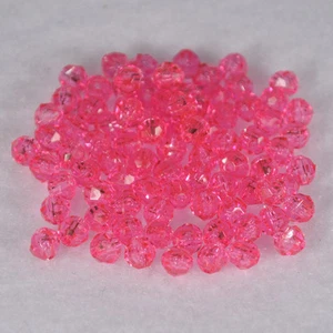 200 Pieces 6mm Faceted Bead Acrylic USA Made 40060000 (Choose Color) - Picture 1 of 37