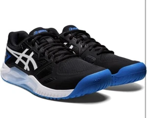 ASICS Gel Challenger 13 Black/Electric Blue Mens Size 9 - Picture 1 of 14