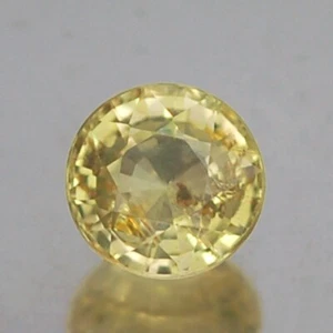 STUNNING AA UNHEATED UNTREATED 4.6MM ROUND YELLOW SAPPHIRE NATURAL - Picture 1 of 3