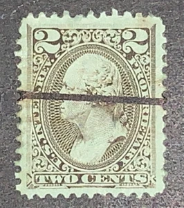 Travelstamps: 1875-81 2c U.S. Internal Revenue, Proprietary Scott RB12b Used, NG - Picture 1 of 5