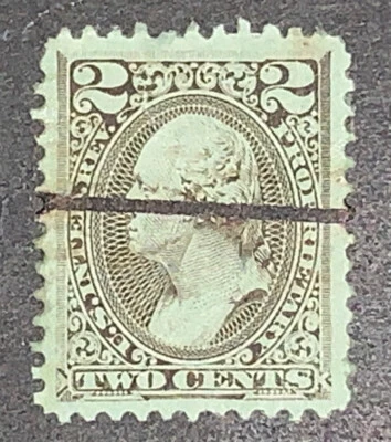 Travelstamps: 1875-81 2c U.S. Internal Revenue, Proprietary Scott RB12b Used, NG - Image 1 of 4
