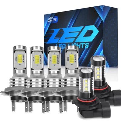 For Volkswagen Golf 2010-2011 Combo 6x LED Headlight High/Low / Fog Light Bulbs - Image 1 of 4