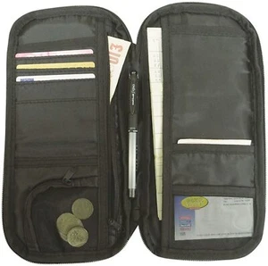Cartera de Viaje Roama, Porta Pasaporte RFID, Organizador de Tarjetas Resistente al Agua, Negra - Imagen 1 de 1