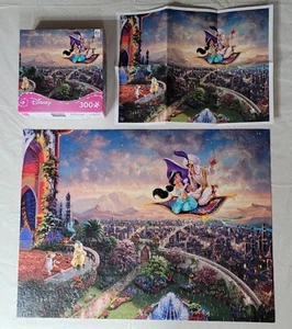 Thomas Kincaid Disney Aladdin Jasmin Abu Fliegender Teppich Puzzle mit Poster - Bild 1 von 6