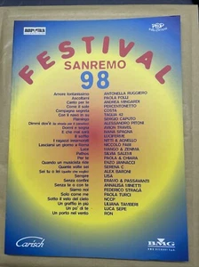 Festival di Sanremo 98 Spartiti 28 Brani Linea Melodica Testi Formato Grande - Foto 1 di 4