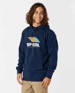 Rip Curl Hey Mama Print Hombres Sudadera con Capucha Azul Marino Oscuro Pequeña S Nueva Sudadera con Capucha Surf - Imagen 1 de 6