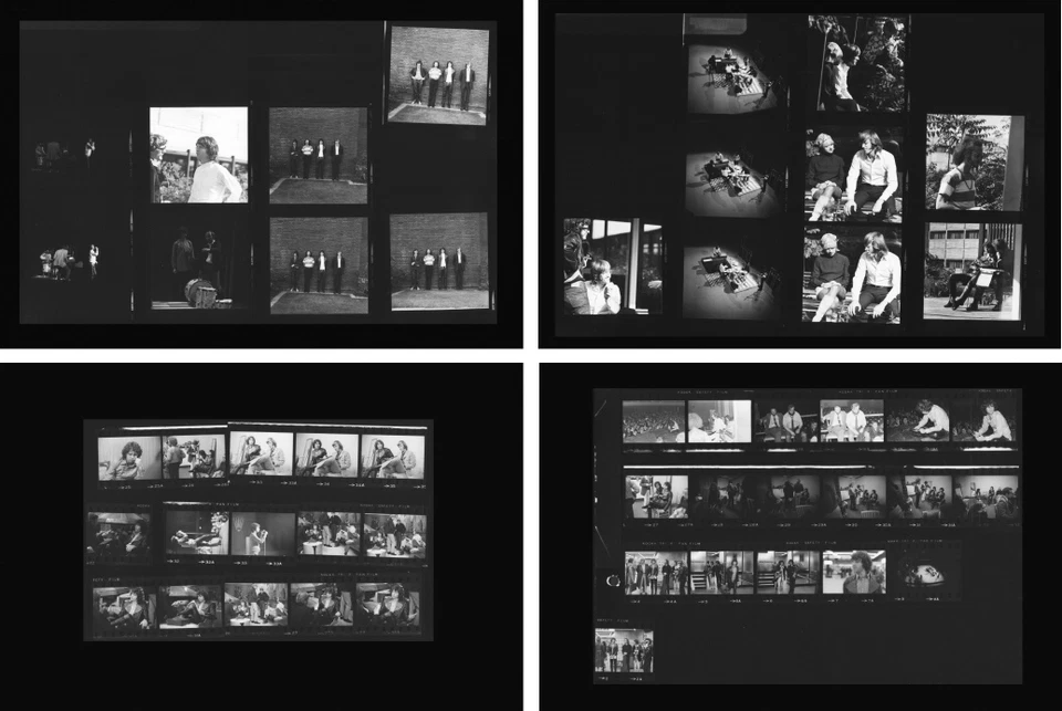The Doors Jim Morrison Frankfurt 1968, 4 rare photo negative contact sheets - Image 1 of 1