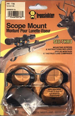 Holden Ironsighter 736 see-thru scope mount fits Ruger 96/22 & 22 magnum-SHIP24H - Image 1 of 4