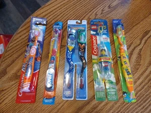 Menge 5 ☆ Kinder weiche Zahnbürsten-sortiert- Lego Hot Wheels Power Rangers NEU! - Bild 1 von 12