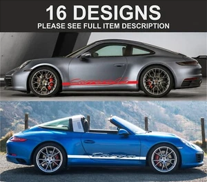 porsche 911 targsa carrera rayas laterales calcomanías pegatinas gráficos - Imagen 1 de 1