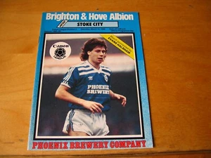 Brighton & Hove Albion v Stoke City Canon League Division 2 Programme 15/3/86 - Picture 1 of 3