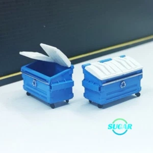 1/64/87 Diorama Trash Can Model City Street Garage Workshops Scene Display Model - Picture 1 of 56