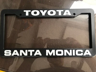 Santa Monica Toyota Dealership License Plate Frame. No Insert. Plastic. - Image 1 of 2