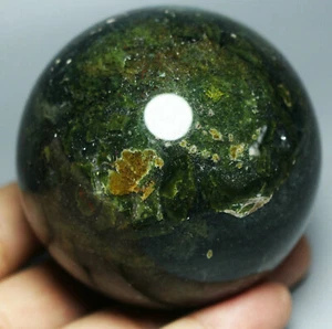 Collection ! Raw NATURAL OCEAN JASPER Geode QUARTZ CRYSTAL Sphere Ball HEALING - Picture 1 of 12