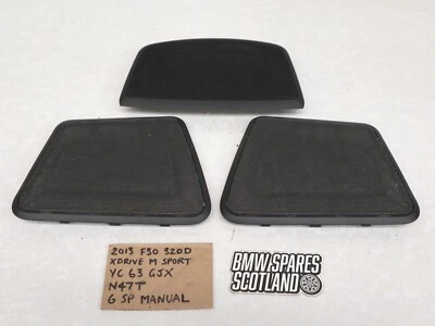 GENUINE BMW 3 SERIES F30 DASHBOARD PARCEL SHELF HARMAN KARDON SPEAKER COVERS - Image 1 of 4