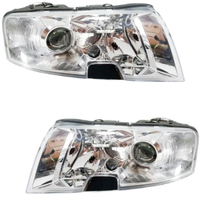 Scheinwerfer Set Links und Rechts für Skoda Superb 3U4 H7/H3 bis 2006 Chrom - Bild 1 von 4