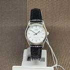 Casio LTP-1094E-7A Biała tarcza Analogowa Czarna Skóra Damski Casual Klasyczny zegarek