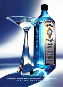 BOMBAY GIN AD #25 RARE 1999 OUT OF PRINT VINTAGE BY DAKOTA JACKSON - Picture 1 of 2