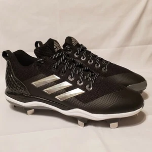 Adidas PowerAlley 5 W tacchetti softball da donna taglia 11,5 nero argento bianco B39218 - Foto 1 di 12