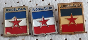 Flagge Sozialistische Republik SFRJ Jugoslawien Anstecknadeln - Bild 1 von 1