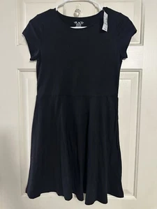 Childrens Place Girls School Uniform Dress Size XXL 16 Black Short Sleeve - Picture 1 of 3