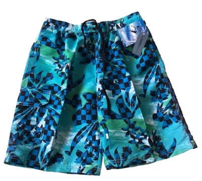 BAÑADOR HOMBRE NBN GEAR DRY QUICK MEDIO VERDE AZUL NUEVO CON ETIQUETAS Foto 1 de 4