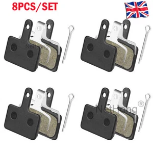 4 Pairs Cycle MTB Resin Brake Pads For Shimano Altus Deore Tektro Carrera Bikes - Picture 1 of 12