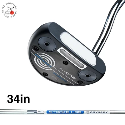 Odyssey Ai-ONE ROSSIE DB Mallet Putter 34" STROKE LAB 90 Steel Shaft Double Bend - Image 1 of 4