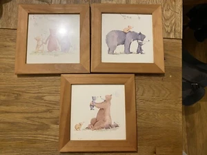 3 X IKEA Bear Family Picture Frame with Mount ( size 7" x 7” ) - Picture 1 of 7