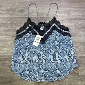 Zadig & Voltaire Christo CDC Wild Tank Shirt Women's Large NWT MSRP $228 Camo - Picture 1 of 11