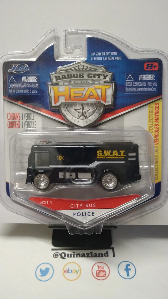Jada Toys 2010 badge city heat vague 1 City bus (NG04) - Photo 1/2