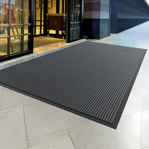 Front Door Mat Indoor Outdoor 48x36 Heavy Duty All-Season Stain Resistant Mat - Picture 1 of 12